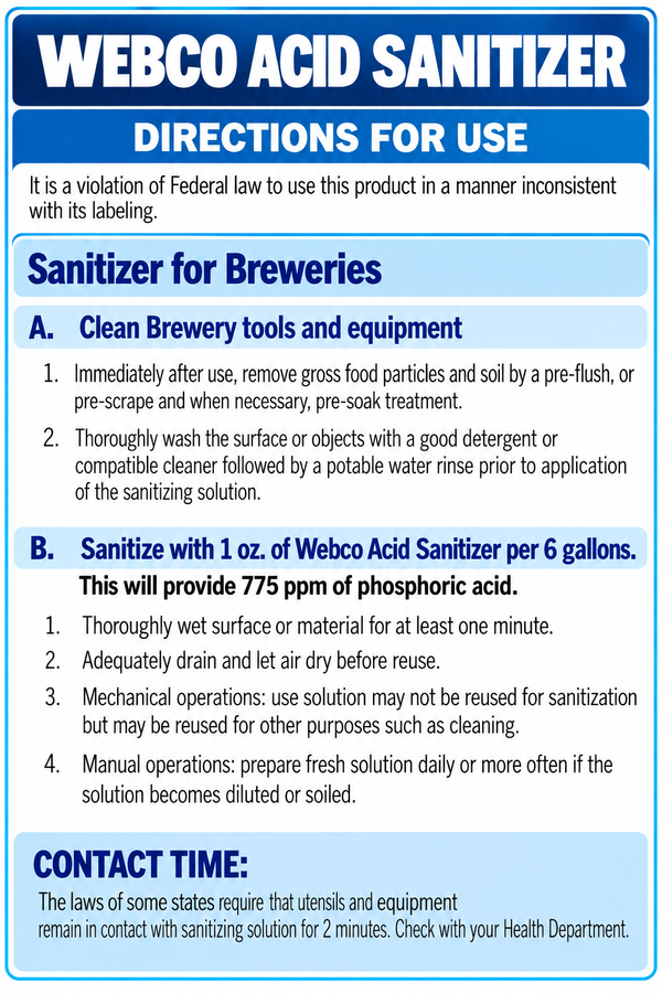 Webco Acid Sanitizer