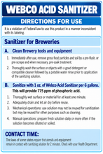 Webco Acid Sanitizer